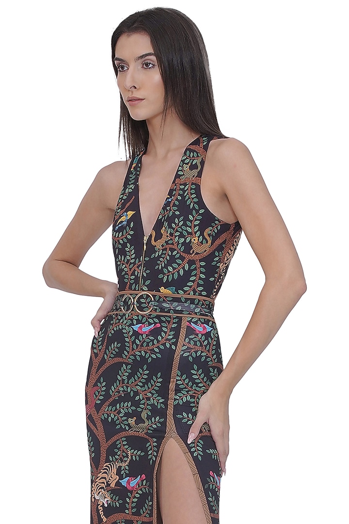 Multi-Colored Spandex Printed Swim Skirt by Limerick By Abirr N' Nanki at Pernia's Pop Up Shop