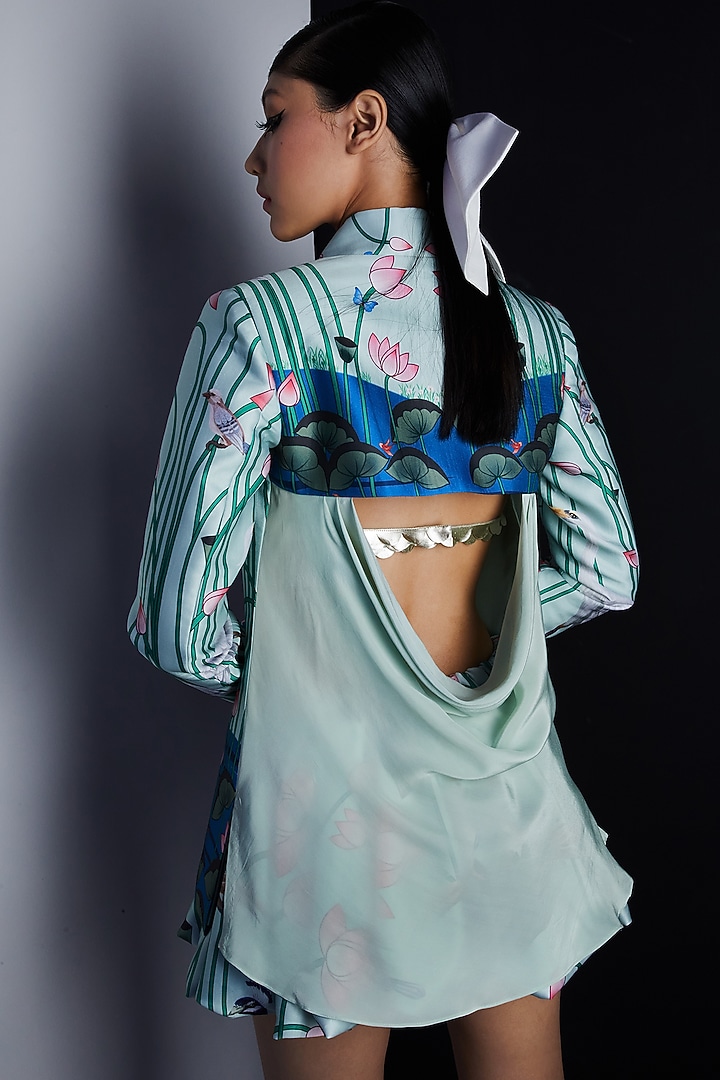 Golden Embroidered Bustier by Limerick By Abirr N' Nanki at Pernia's Pop Up Shop