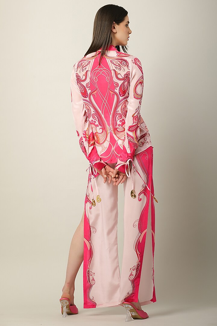 Multi-Colored Crepe Printed Shirt by Limerick By Abirr N' Nanki at Pernia's Pop Up Shop
