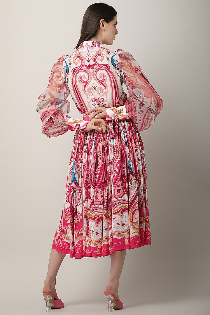 Multi-Colored Crepe Printed Skirt by Limerick By Abirr N' Nanki at Pernia's Pop Up Shop