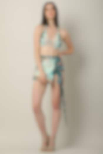 Multi-Colored Polyester Printed Bikini Set by Limerick By Abirr N' Nanki at Pernia's Pop Up Shop