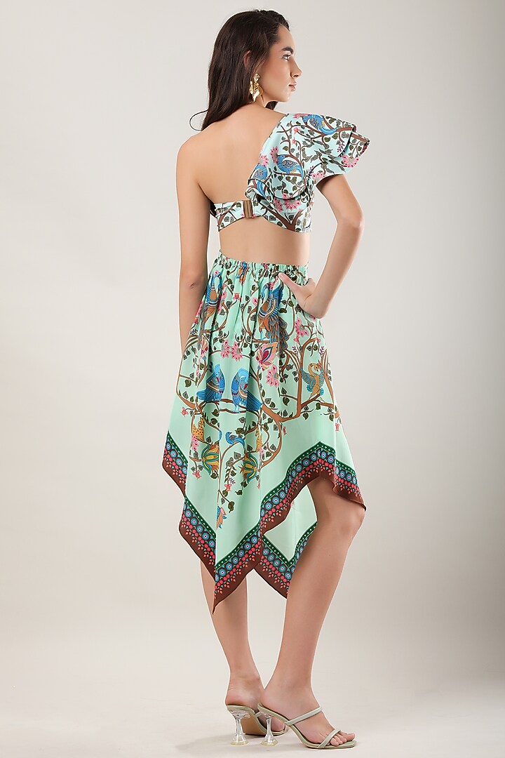 Multi-Colored Crepe Printed Coverup by Limerick By Abirr N' Nanki at Pernia's Pop Up Shop