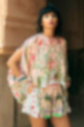 Multi Coloured Crepe Printed Top by Limerick By Abirr N' Nanki at Pernia's Pop Up Shop