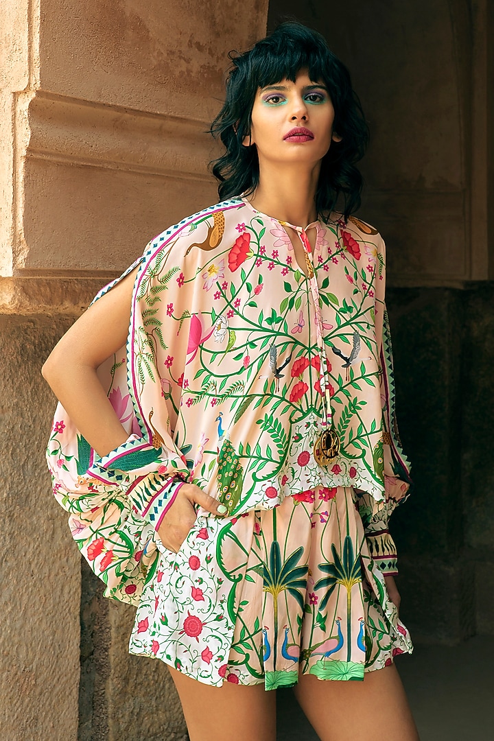 Multi Coloured Crepe Printed Top by Limerick By Abirr N' Nanki at Pernia's Pop Up Shop