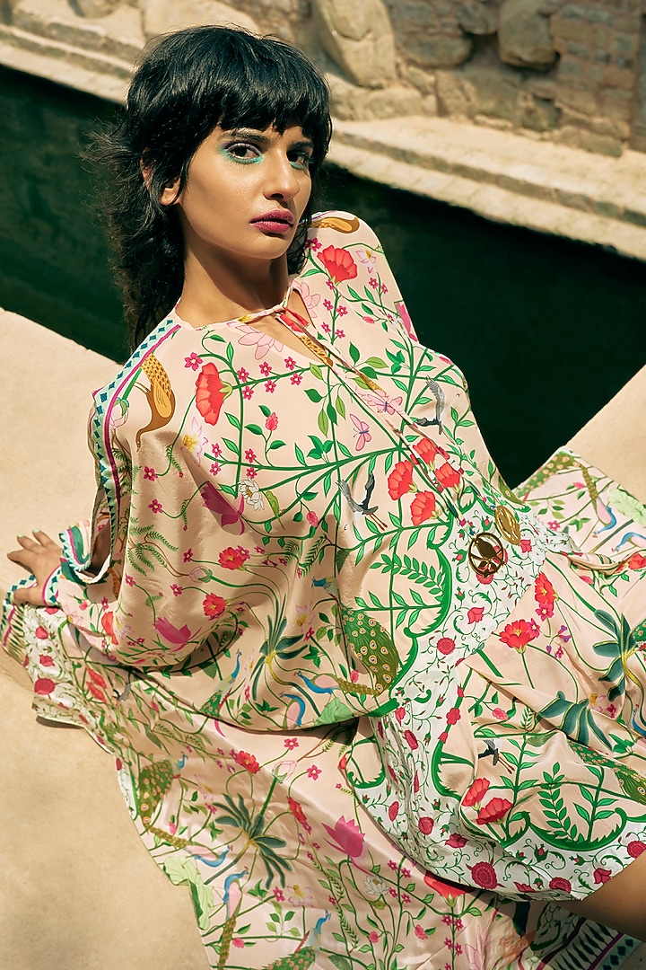 Multi Coloured Crepe Printed Top by Limerick By Abirr N' Nanki at Pernia's Pop Up Shop