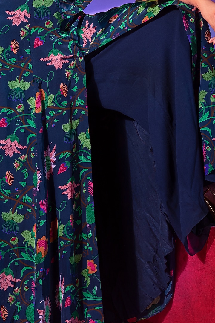 Multi-Colored Printed Kalidar Kurta Set by Limerick By Abirr N' Nanki at Pernia's Pop Up Shop