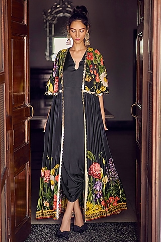 Shop Long Black Cape Dress for Women Online from India's Luxury Designers  2026