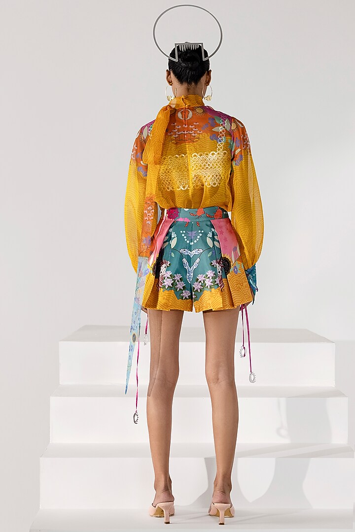 Mustard Embroidered Top by Limerick By Abirr N' Nanki at Pernia's Pop Up Shop