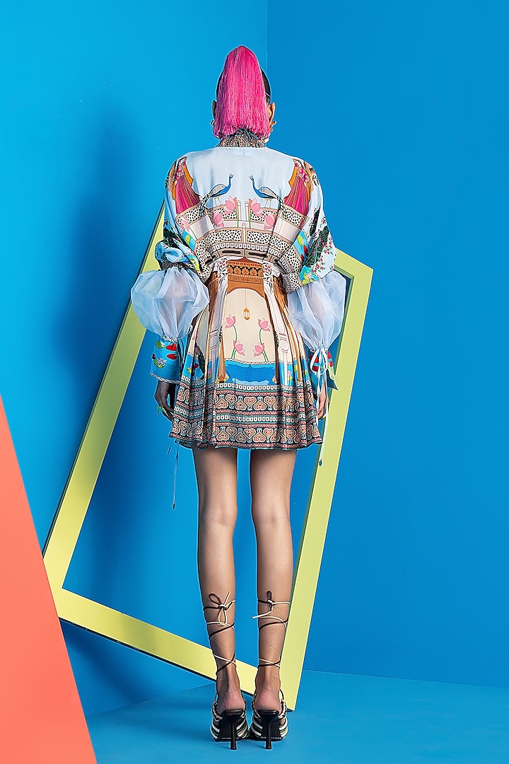 Multi-Colored Printed Vacation Dress by Limerick By Abirr N' Nanki at Pernia's Pop Up Shop