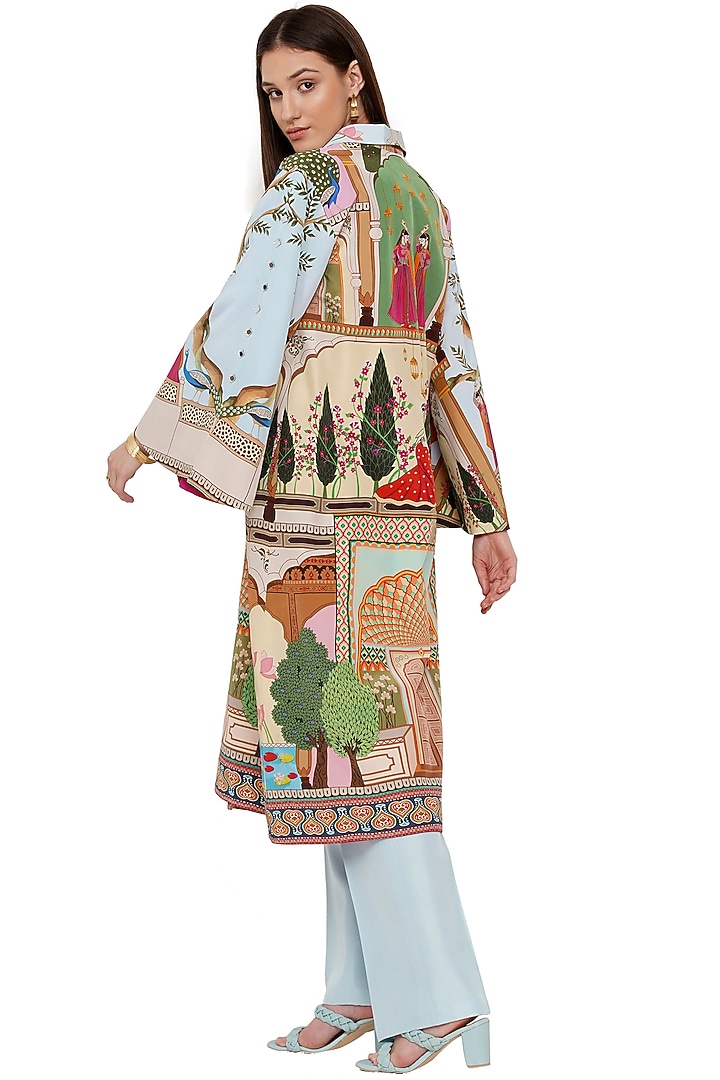Multi-Colored Printed Jacket by Limerick By Abirr N' Nanki at Pernia's Pop Up Shop