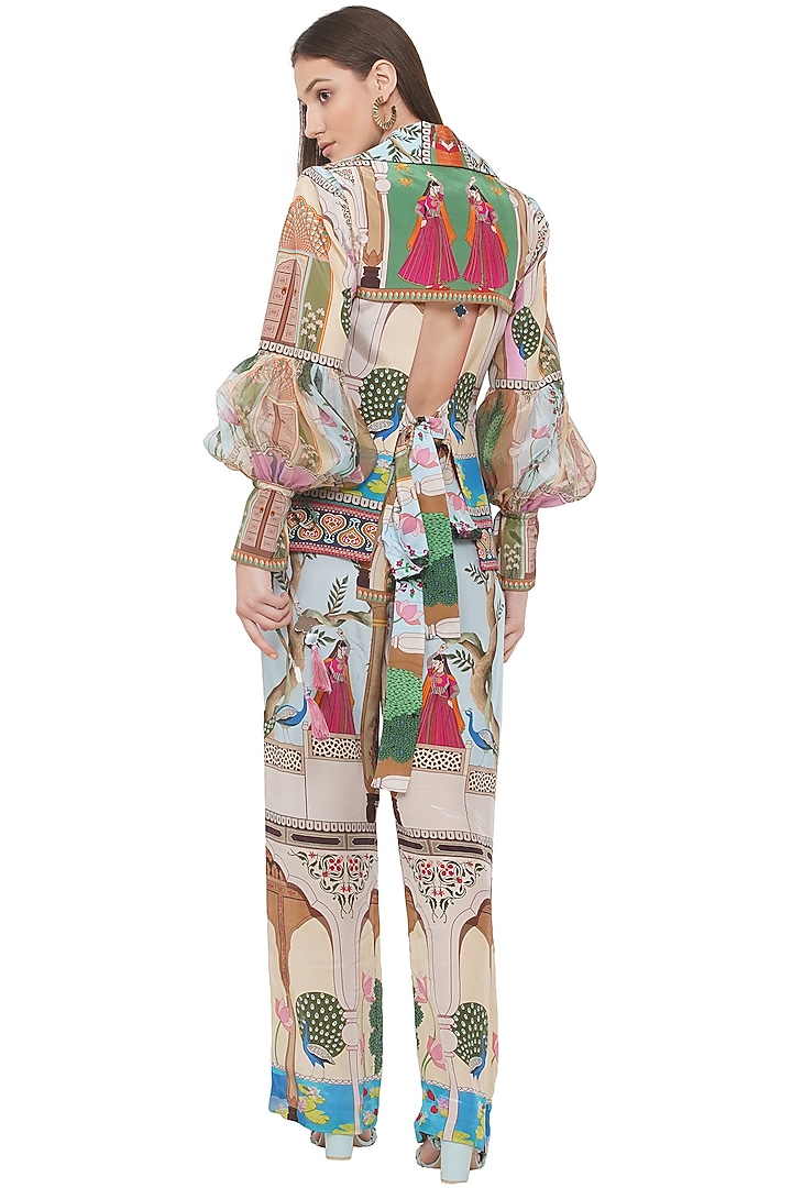Multi-Colored Printed Jacket by Limerick By Abirr N' Nanki at Pernia's Pop Up Shop