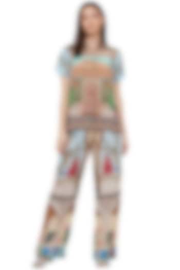 Multi-Colored Printed Shirt by Limerick By Abirr N' Nanki at Pernia's Pop Up Shop