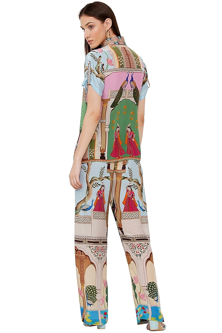 Multi-Colored Printed Shirt by Limerick By Abirr N' Nanki at Pernia's Pop Up Shop