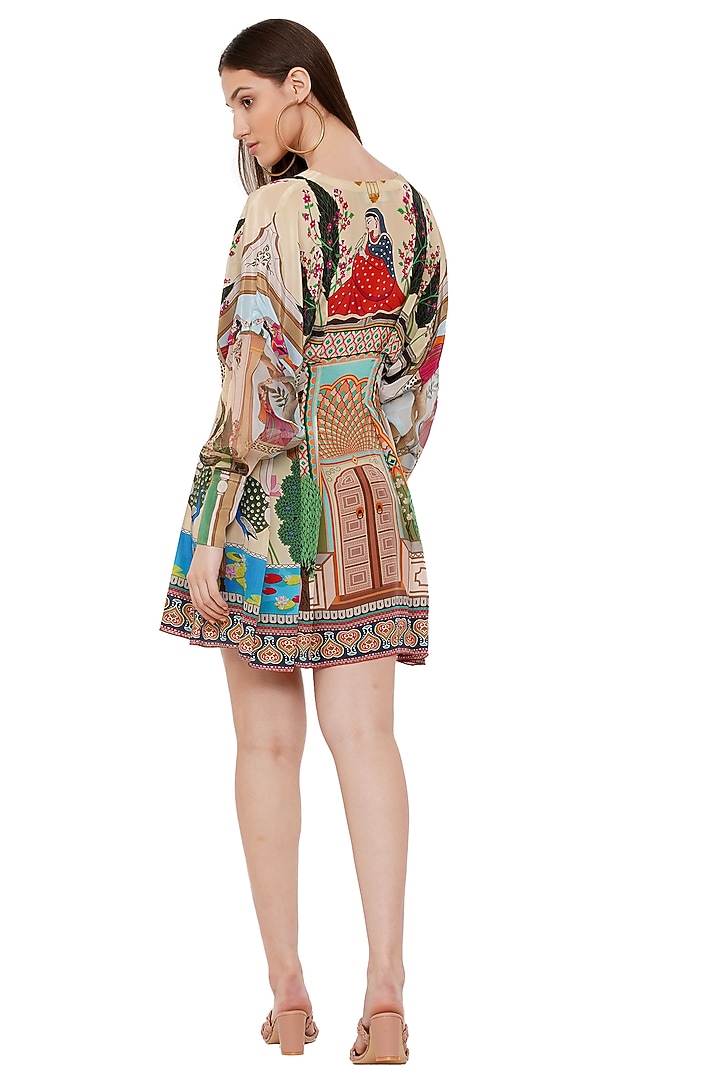 Multi-Colored Embroidered Summer Dress by Limerick By Abirr N' Nanki at Pernia's Pop Up Shop