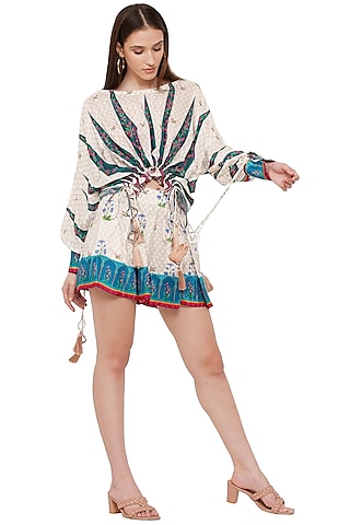 Multi-Coloured Printed Top by Limerick By Abirr N' Nanki