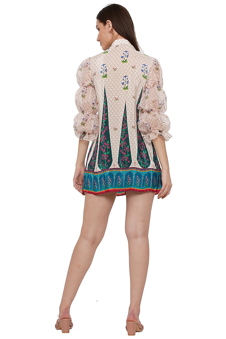 Multi-Coloured Printed Summer Dress by Limerick By Abirr N' Nanki at Pernia's Pop Up Shop