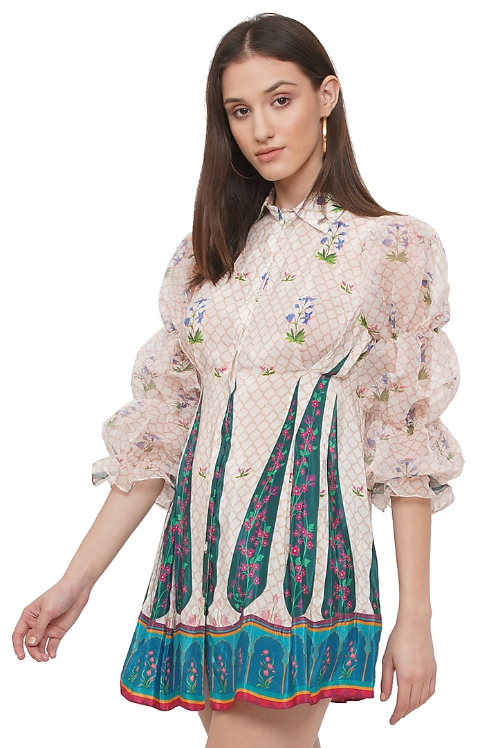 Multi-Coloured Printed Summer Dress by Limerick By Abirr N' Nanki at Pernia's Pop Up Shop
