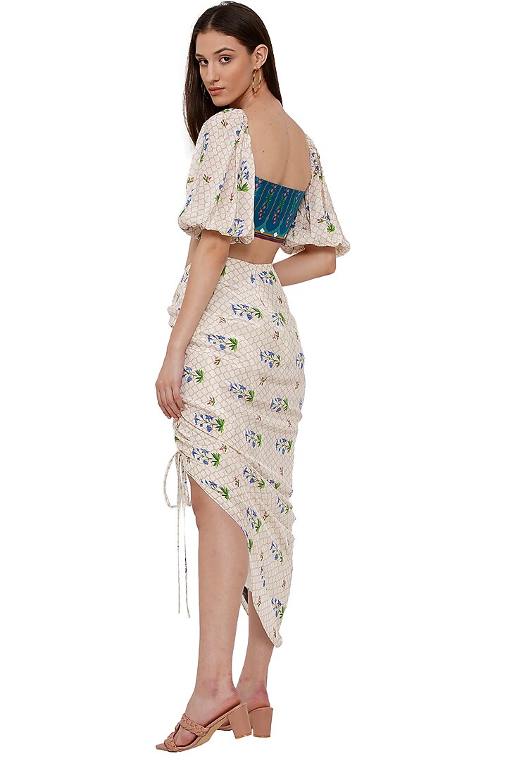Multi-Coloured Embroidered Crop Top by Limerick By Abirr N' Nanki at Pernia's Pop Up Shop