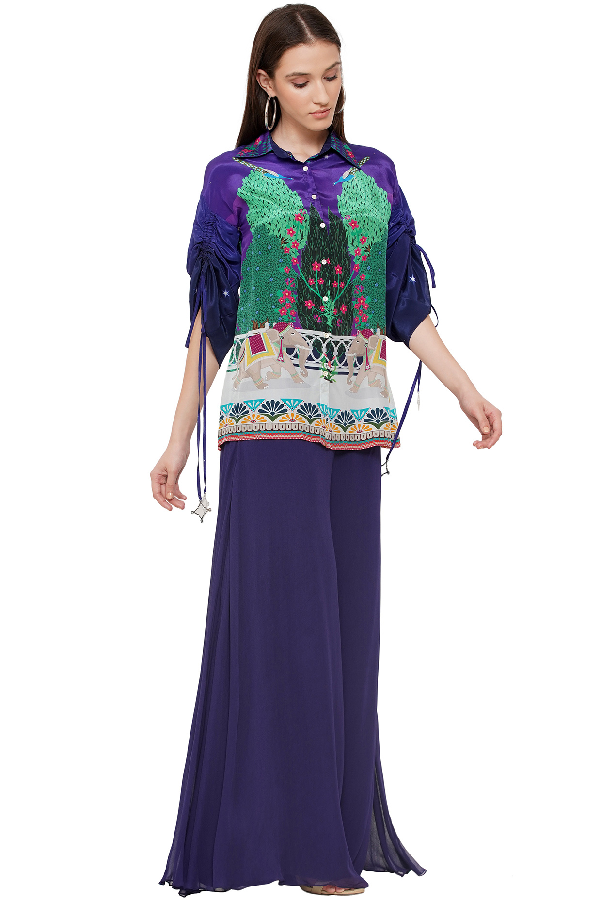 Multi-Colored Printed Shirt by Limerick By Abirr N' Nanki at Pernia's Pop Up Shop