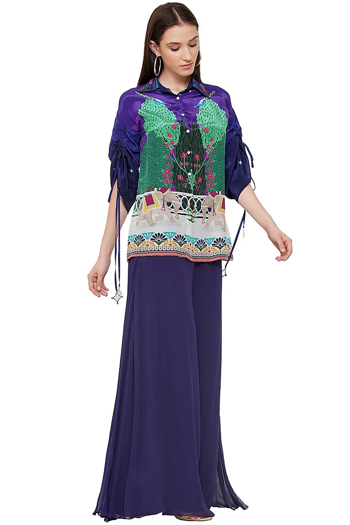 Multi-Colored Printed Shirt by Limerick By Abirr N' Nanki at Pernia's Pop Up Shop