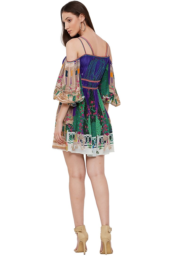 Multi-Colored Printed Vacation Dress by Limerick By Abirr N' Nanki at Pernia's Pop Up Shop