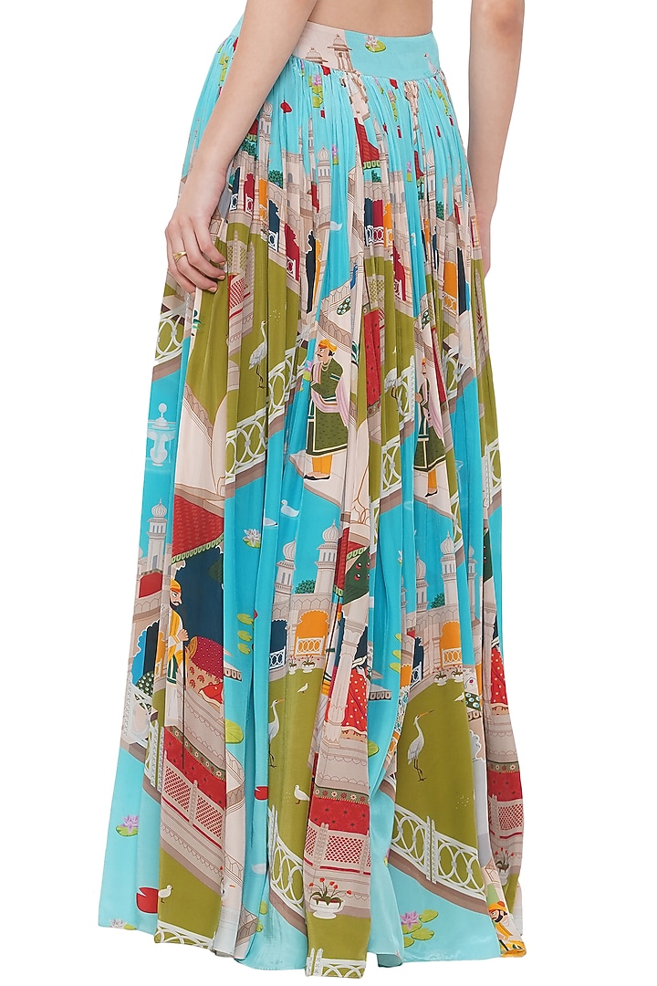 Multi-Colored Printed Skirt by Limerick By Abirr N' Nanki at Pernia's Pop Up Shop