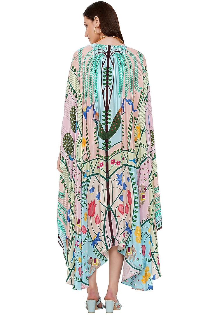 Multi-Colored Printed Cape by Limerick By Abirr N' Nanki at Pernia's Pop Up Shop