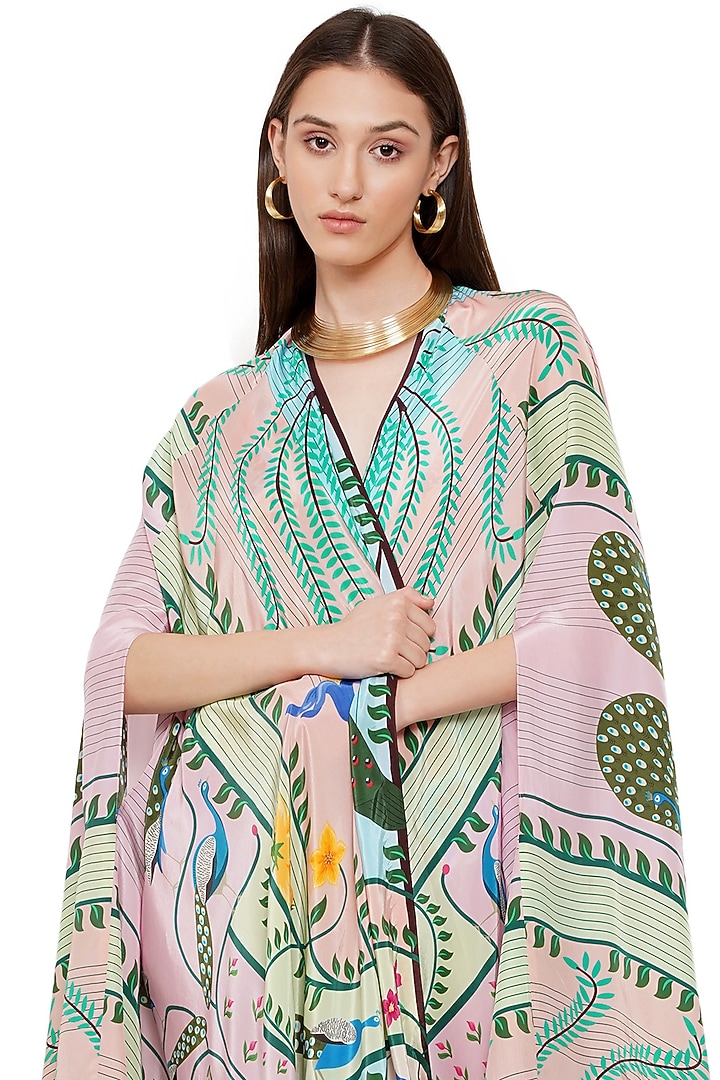 Multi-Colored Printed Cape by Limerick By Abirr N' Nanki at Pernia's Pop Up Shop