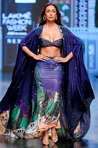 Multi-Colored Printed Bustier by Limerick By Abirr N' Nanki