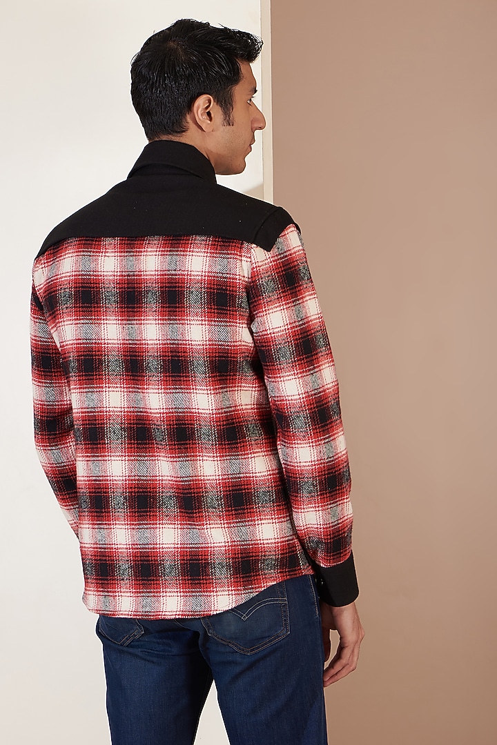 Multi-Colored Tweed Patchwork Jacket by Label Mukund Taneja at Pernia's Pop Up Shop