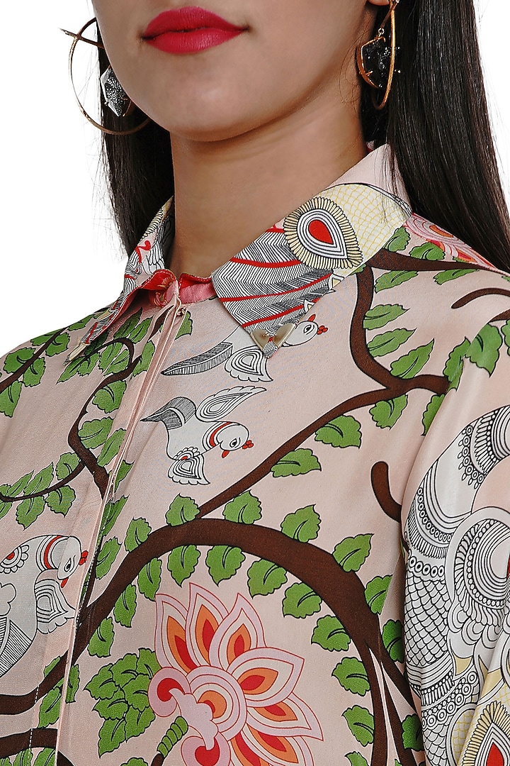 Amber Shirt - Jaisalmer Blush in Kalamkari main image 0