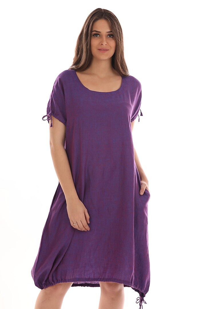 Violet Linen Summer Dress by linencut at Pernia's Pop Up Shop