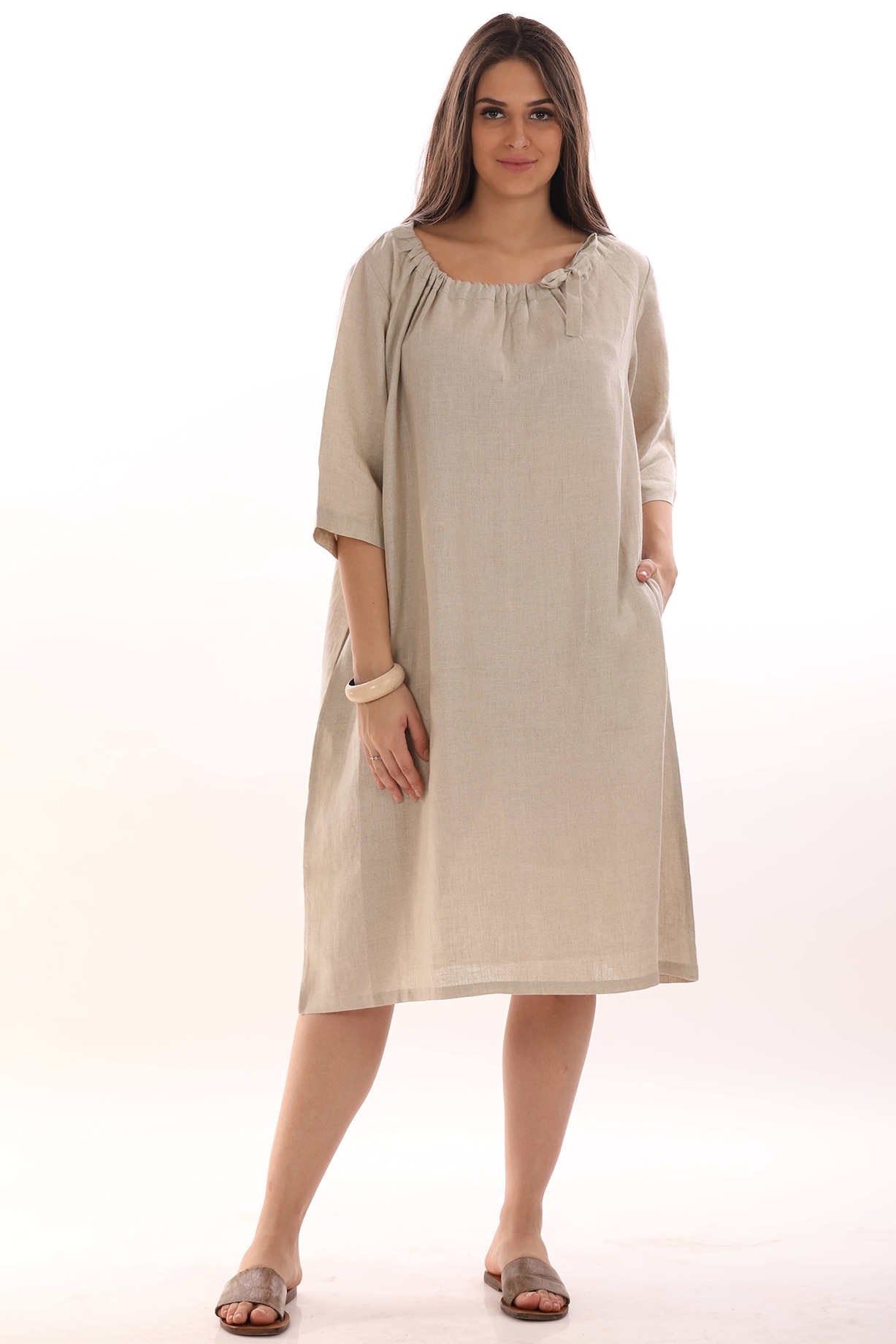 Latest linen 2024 frock design