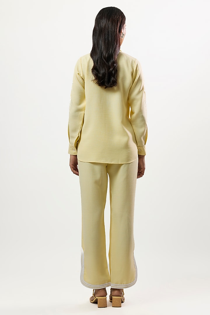 Buttery Yellow Turkish Linen Co-Ord Set by Linera at Pernia's Pop Up Shop