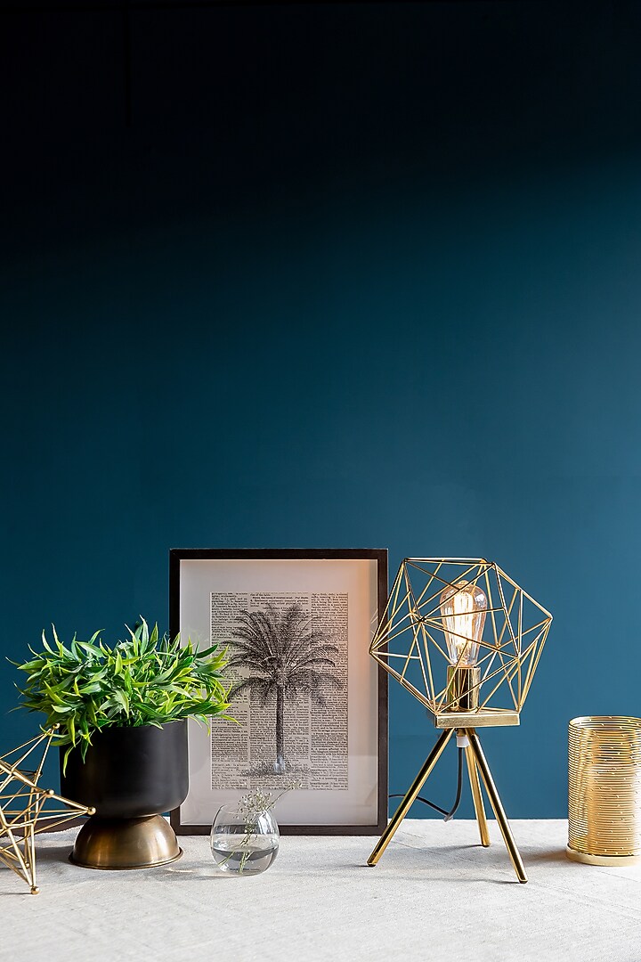 Shiny Gold Stainless Steel Table Lamp by Logam at Pernia's Pop Up Shop