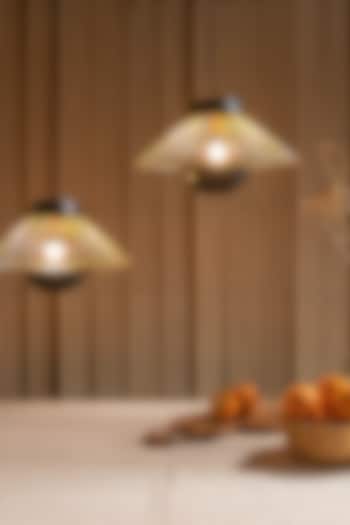 Black & Gold Iron Pendant Light by Logam at Pernia's Pop Up Shop