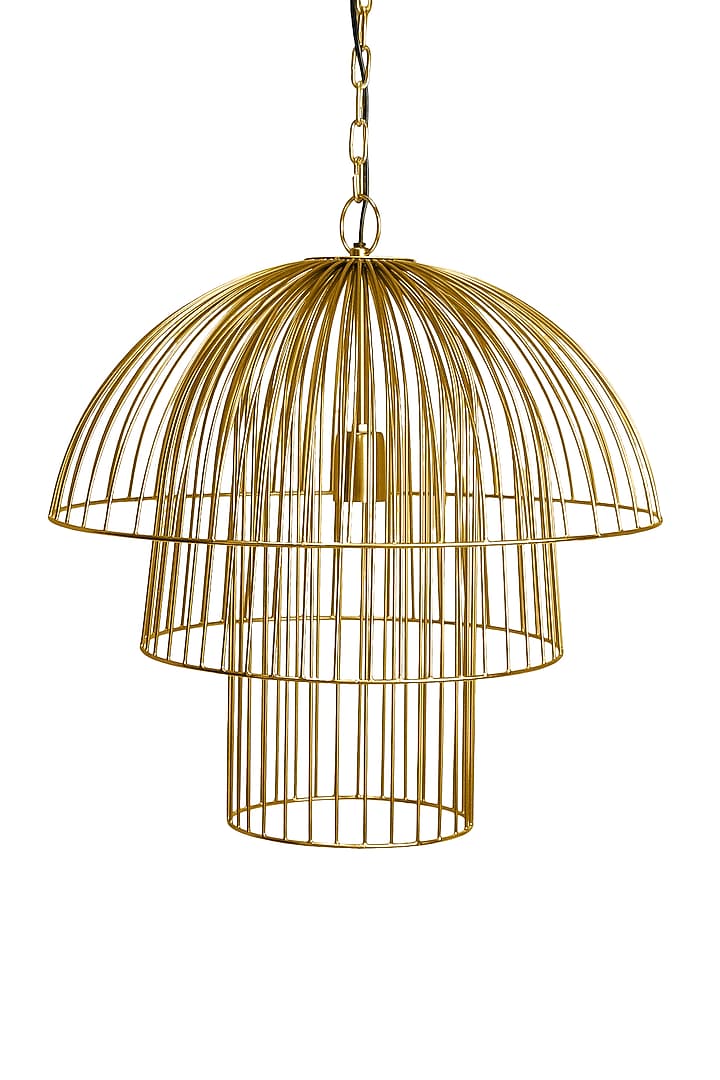 Gold Iron Pendant Light by Logam at Pernia's Pop Up Shop