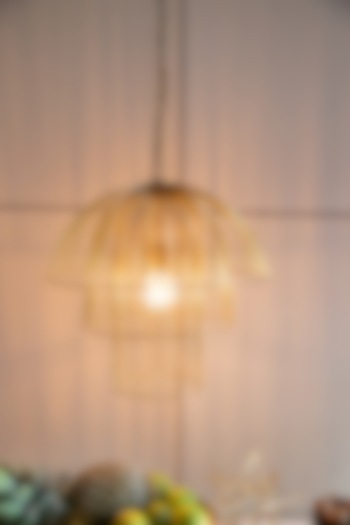 Gold Iron Pendant Light by Logam at Pernia's Pop Up Shop