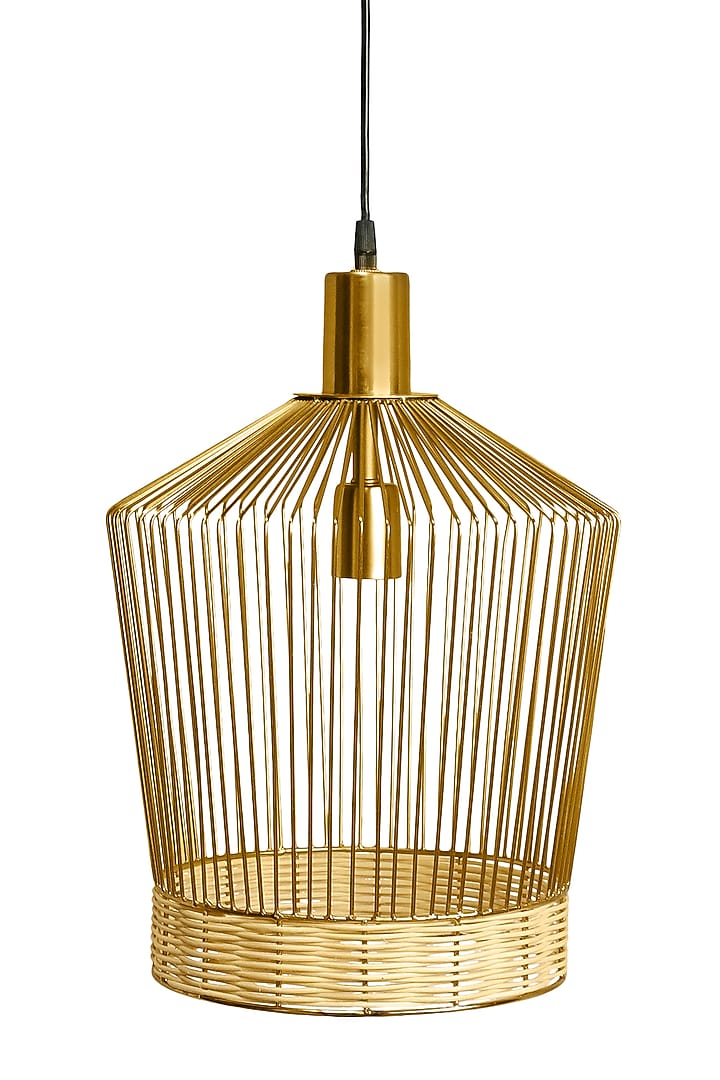 Gold Bell-Shaped Pendant Light by Logam at Pernia's Pop Up Shop