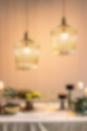 Gold Bell-Shaped Pendant Light by Logam at Pernia's Pop Up Shop