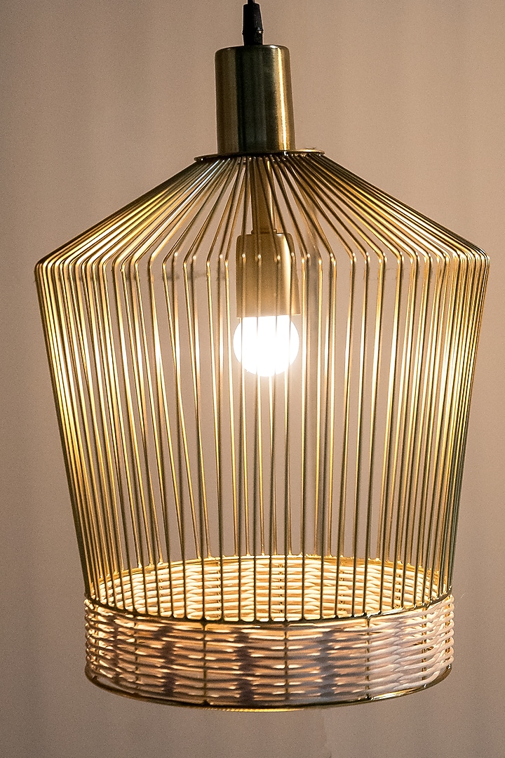 Gold Bell-Shaped Pendant Light by Logam at Pernia's Pop Up Shop