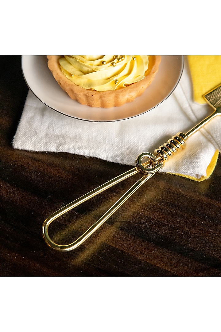 Gold Cake Server/Knife by Logam