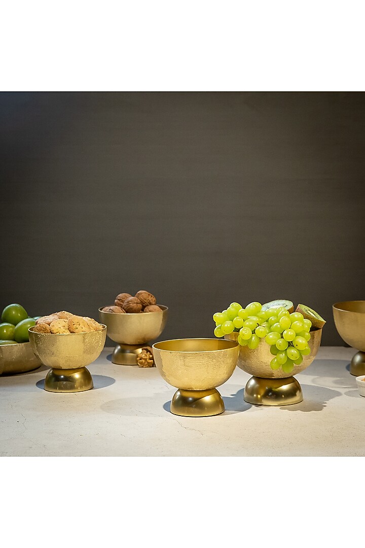 Gold Large Serving Bowl by Logam at Pernia's Pop Up Shop