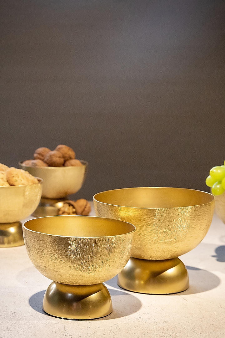 Gold Small Serving Bowl by Logam