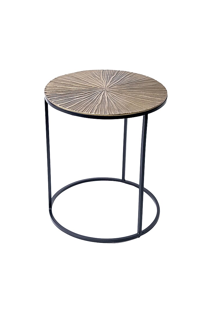 Gold Aluminium & Mild Steel Nesting Table Set by Logam at Pernia's Pop Up Shop