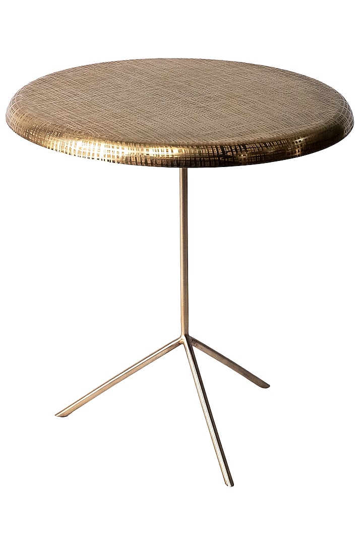 Shiny Gold Aluminium Nesting Table Set by Logam at Pernia's Pop Up Shop