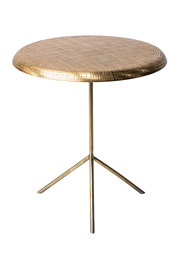 Shiny Gold Aluminium Nesting Table Set by Logam at Pernia's Pop Up Shop