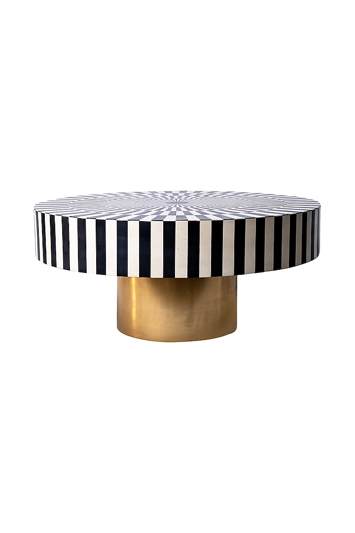 Black & White Resin Centre Table by Logam at Pernia's Pop Up Shop