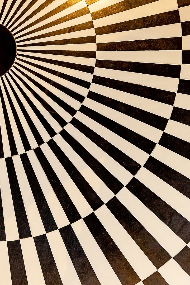 Black & White Resin Centre Table by Logam at Pernia's Pop Up Shop