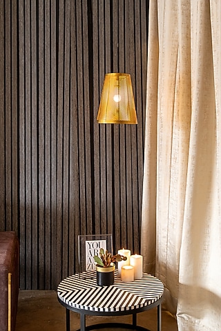 Shiny Gold Strado Conical Pendant Light by Logam